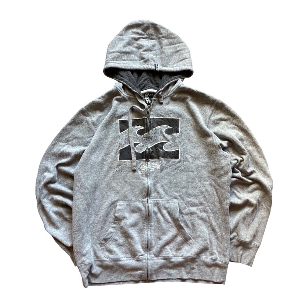 Vintage Y2K Billabong Surf Hoodie Zip Up Size XL